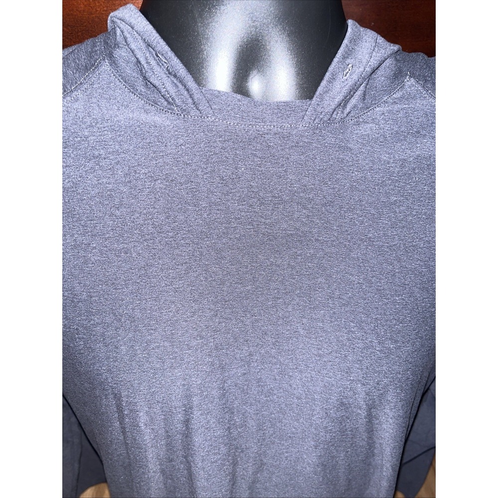 RHONE Charcoal Gray Lightweight L/S Pullover Performance Hoodie Size Large - Picture 3 of 8